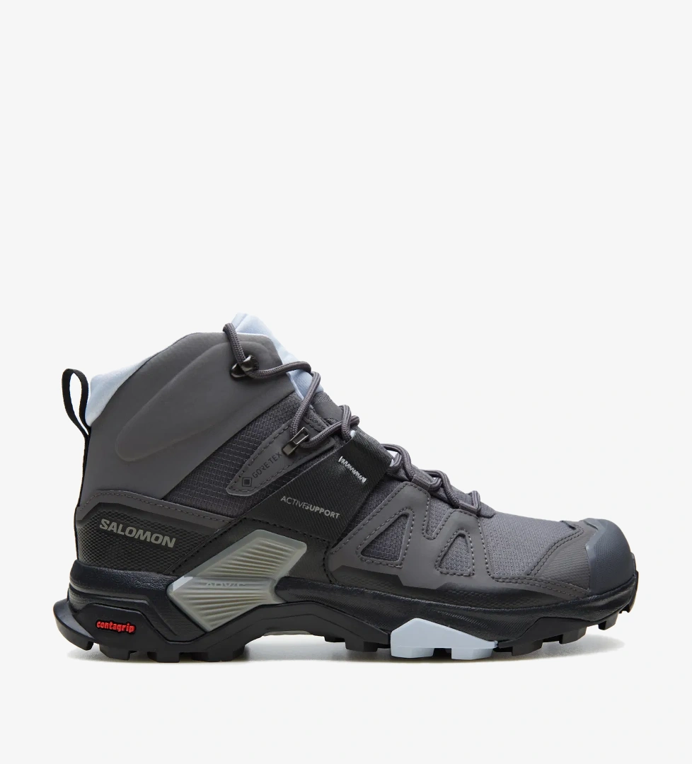 Salomon X Ultra 4 Mid Gore-Tex Kadın Gri Outdoor Ayakkabı - Görsel 1