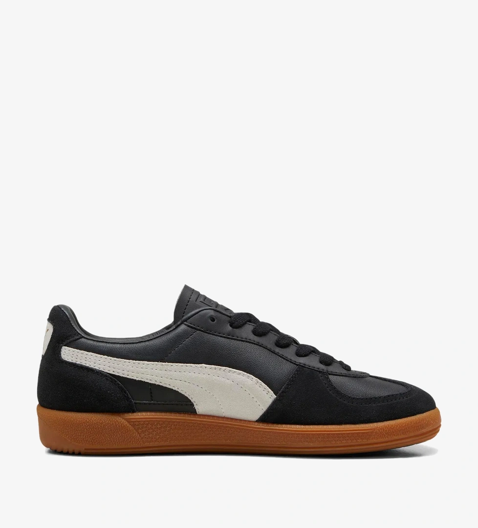 Puma Palermo Leather Unisex Siyah Spor Ayakkabı - Görsel 1