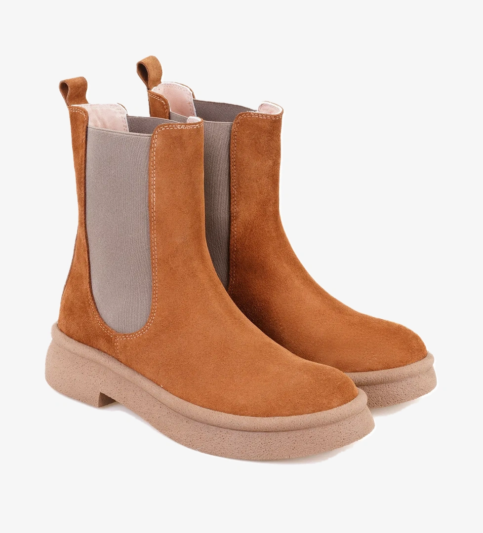 Desa Kadın Taba Lastikli Nubuk Deri Chelsea Bot model görseli