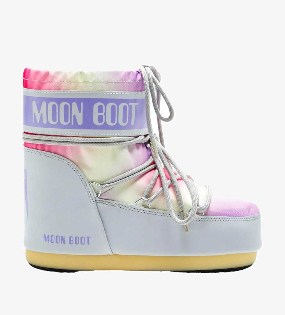 Moon Boot Moon Boot 14094200 002 Icon Low Tie Dye Kadın Gri Kar Botu | FashFed Gri - 1. görsel