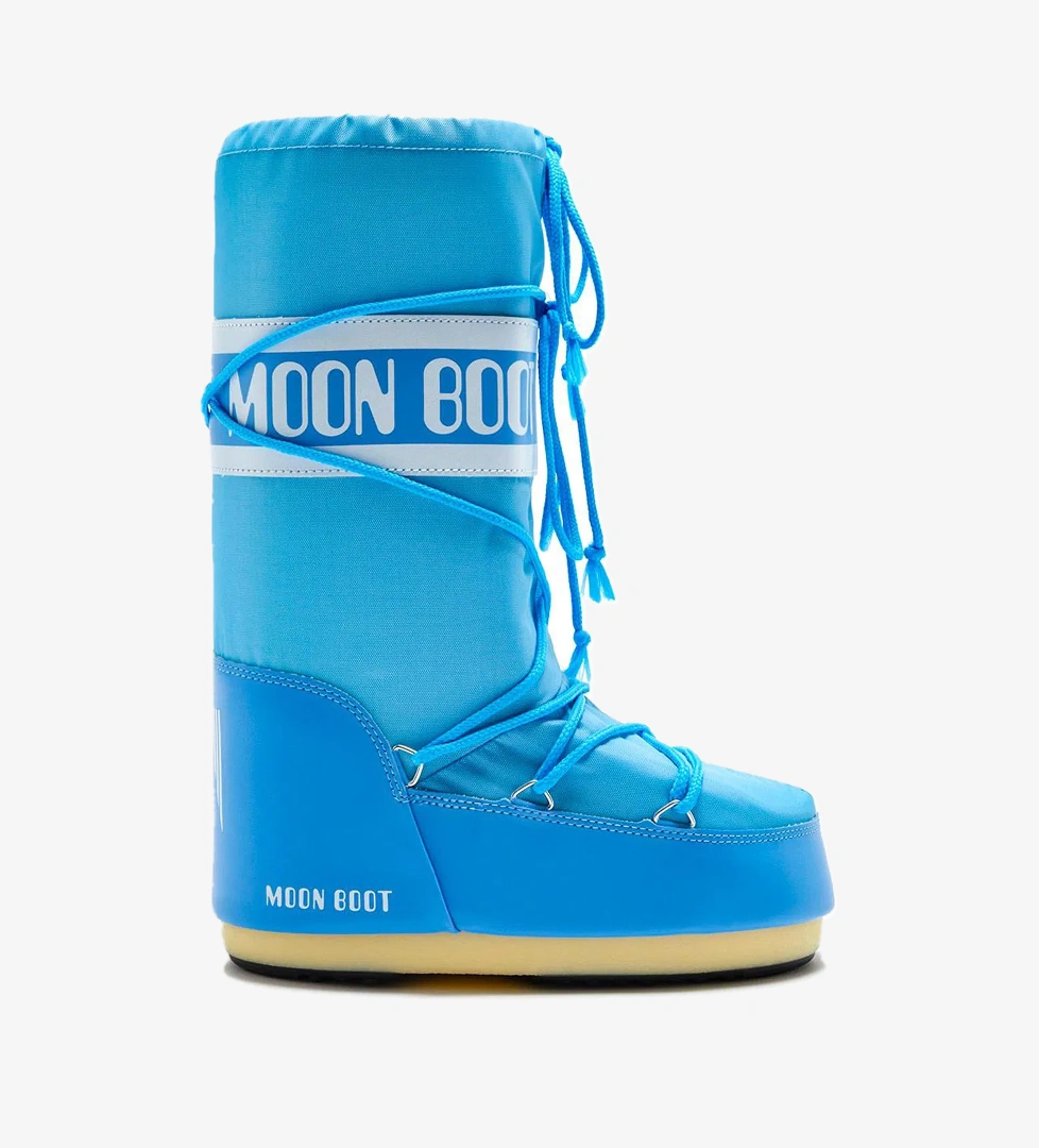 Moon Boot Icon Nylon Kadın Mavi Kar Botu