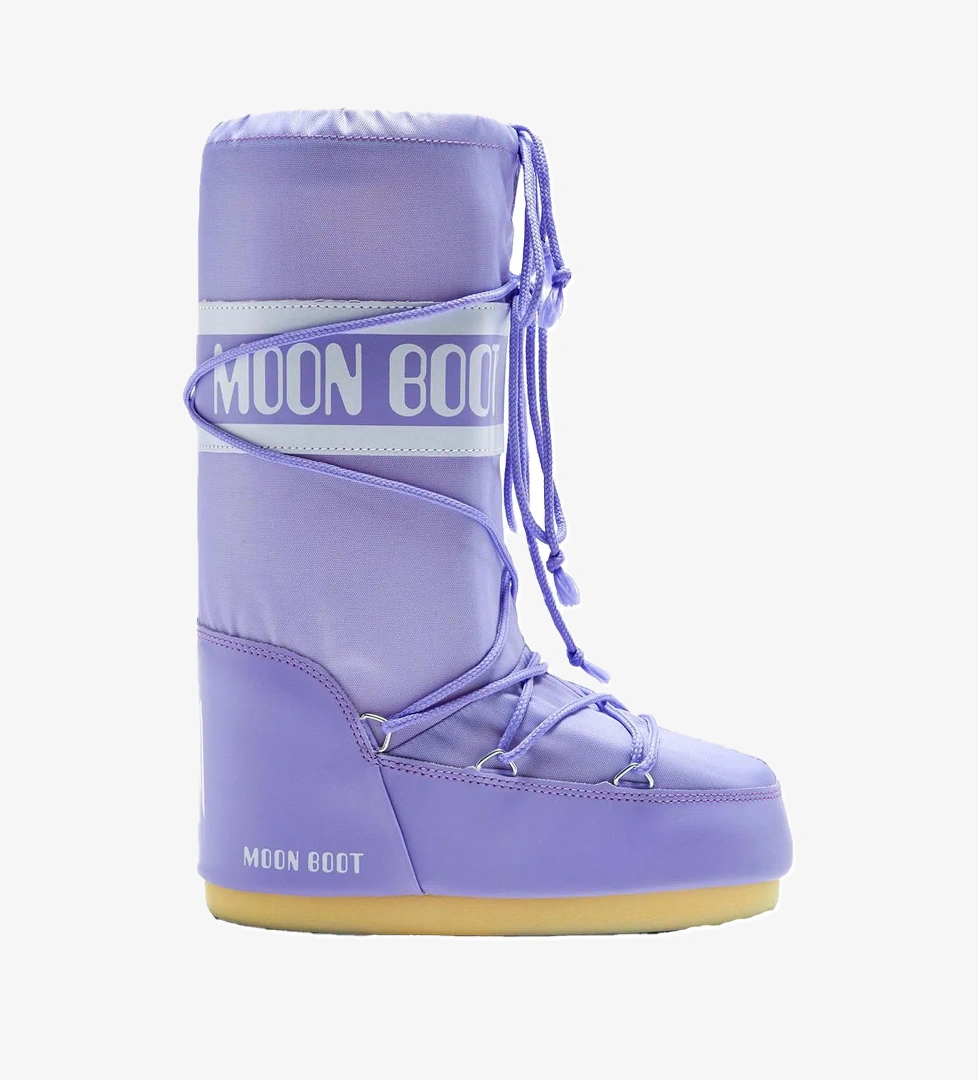 Moon Boot Icon Nylon Kadın Mor Kar Botu