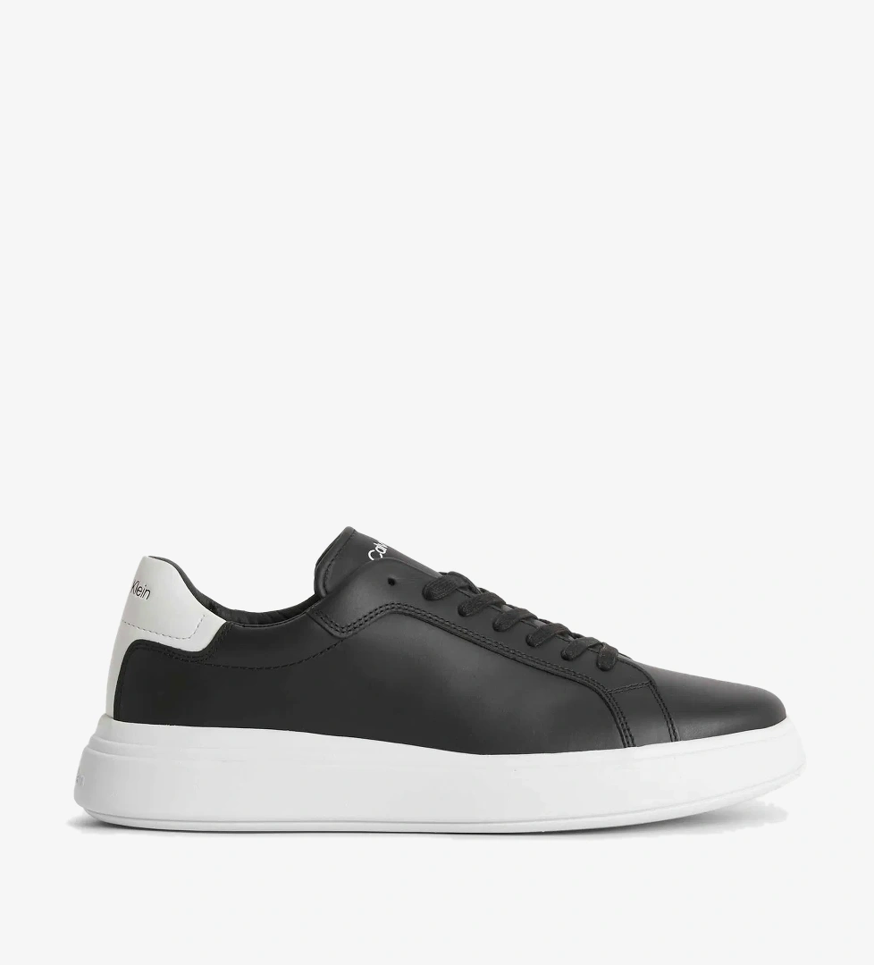 Calvin Klein Calvin Klein Low Top Lace Up Leather Erkek Siyah Sneaker model görseli