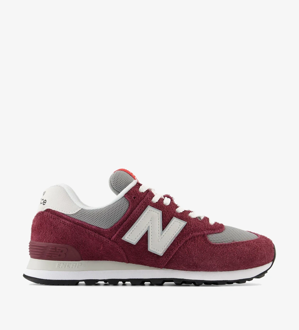 New Balance 574 Lifestyle Unisex Bordo Spor Ayakkabı - Görsel 1