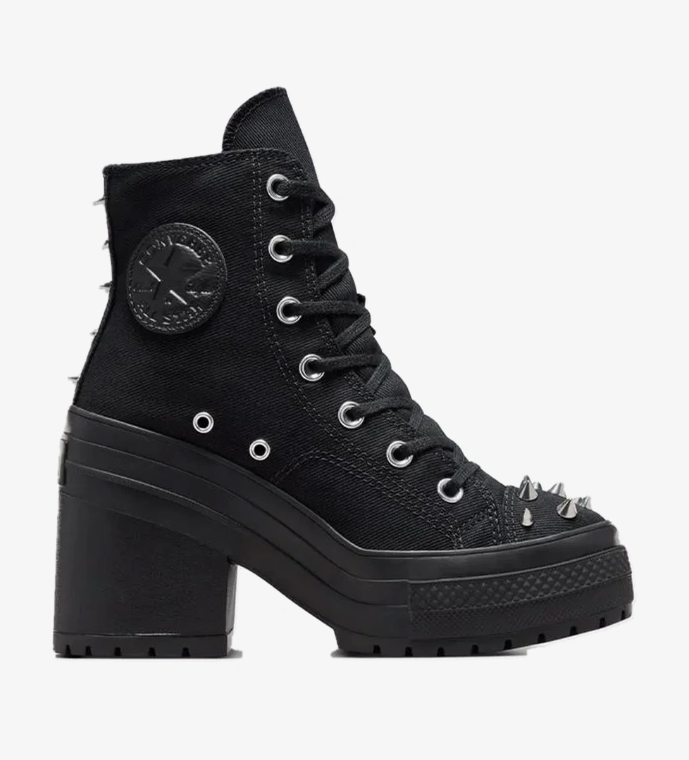 Converse Converse Chuck 70 De Luxe Heel Studded Kadın Siyah Platform Sneaker model görseli