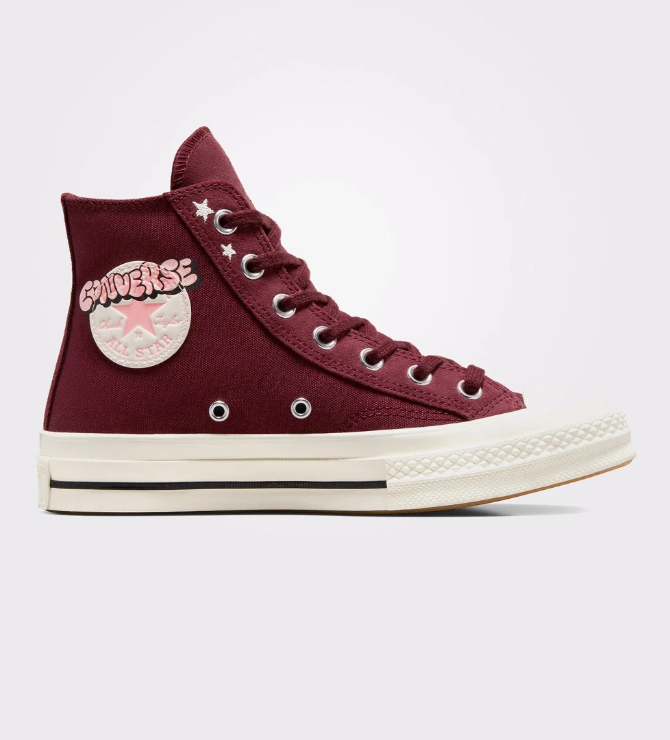 Converse Converse Chuck 70 Scribble Kadın Bordo Sneaker | FashFed Bordo - 1. görsel