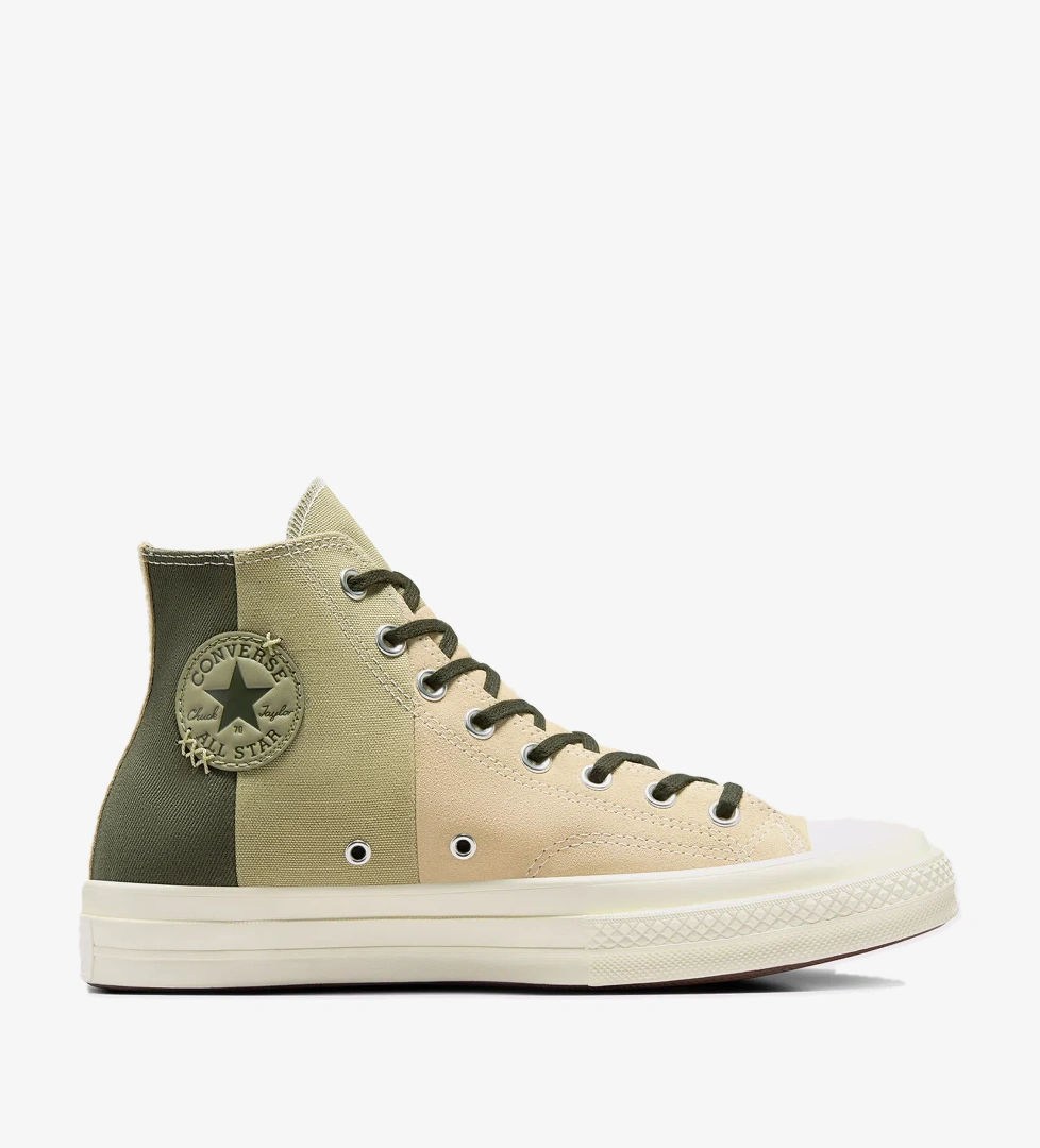 Converse Converse Chuck 70 Patchwork Unisex Bej Süet Sneaker model görseli