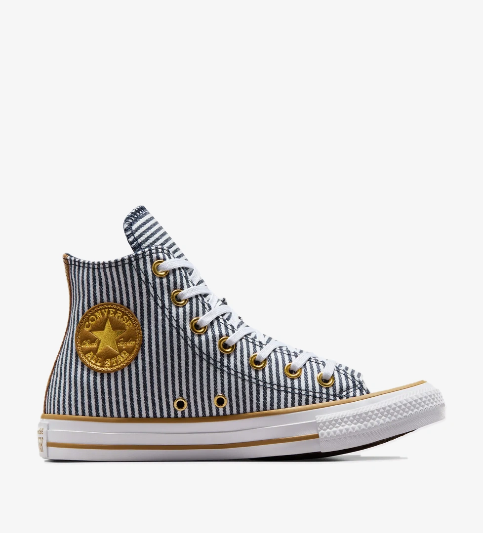 Converse Chuck Taylor All Star Herringbone Stripe Unisex Mavi Sneaker - Görsel 1