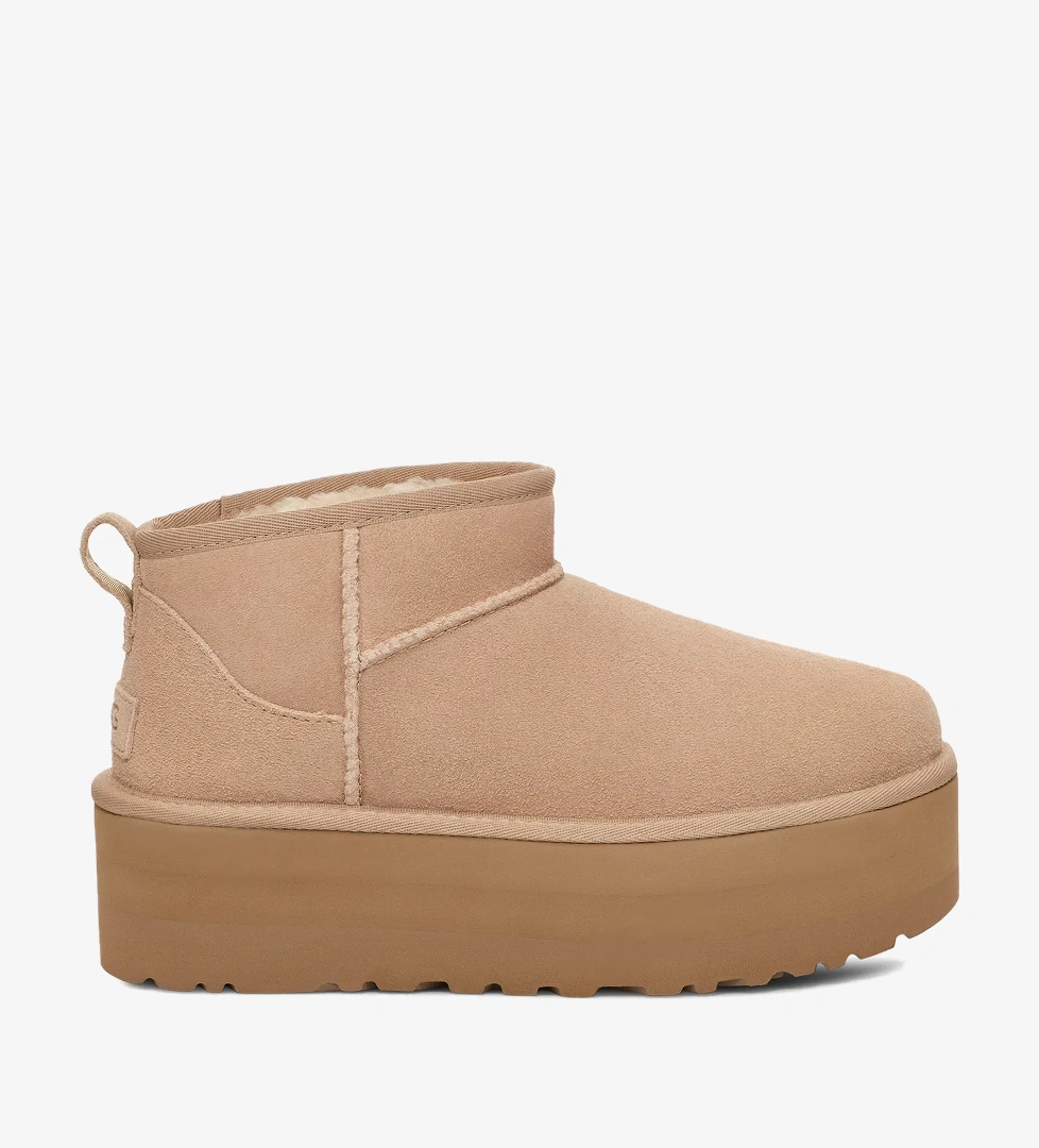 UGG Classic Ultra Mini Platform Kadın Kum Rengi Bot