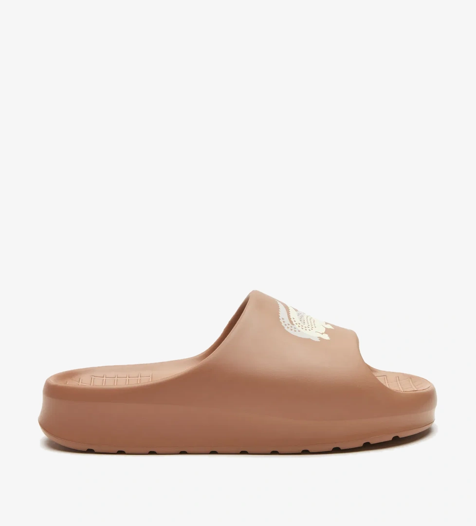 Lacoste Croco 2.0 Evo Kadın Kahverengi Terlik - Görsel 1