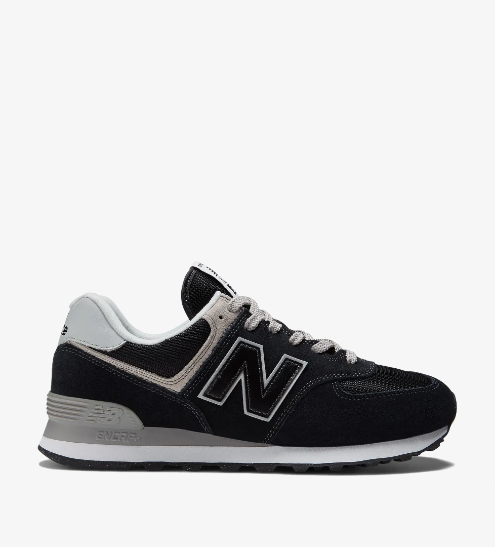 New Balance 574 Unisex Siyah Spor Ayakkabı - Görsel 1
