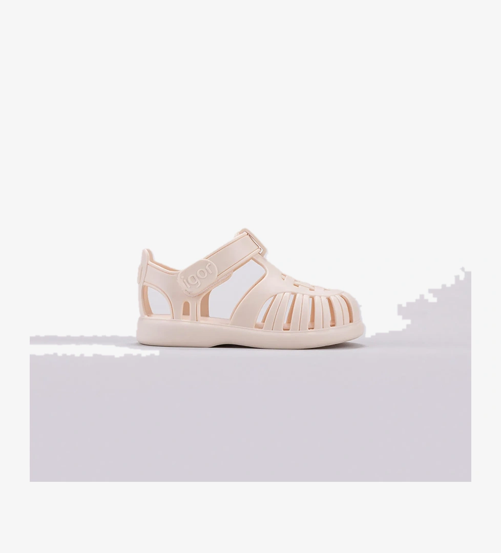 Igor Tobby Solid Bebek Krem Sandalet - Görsel 1