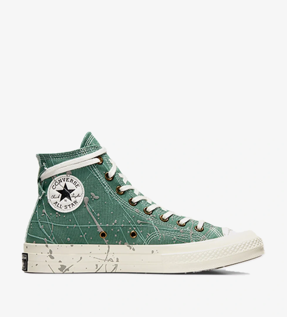 Converse Converse Chuck 70 Paint Splatter Unisex Yeşil Sneaker model görseli
