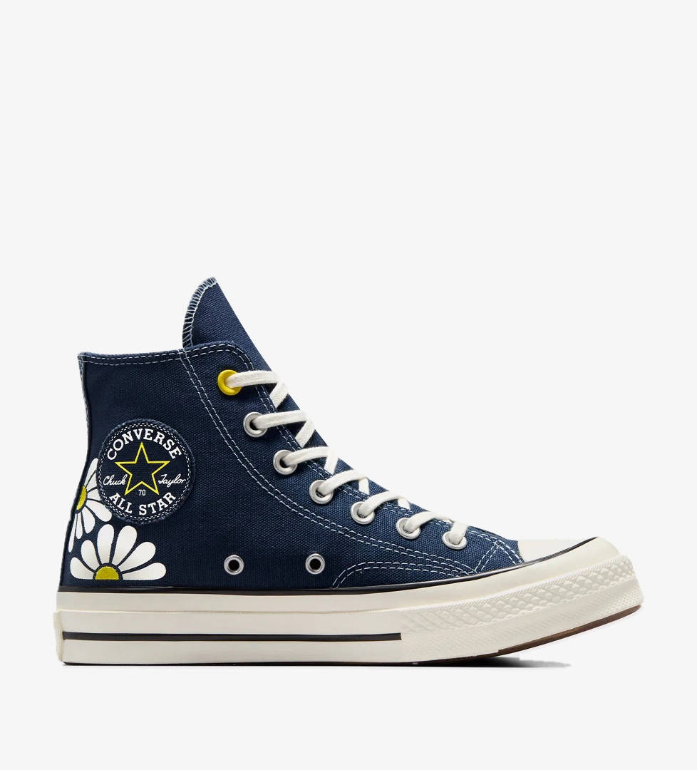 Converse Chuck 70 Floral Kadın Lacivert Sneaker - Görsel 1