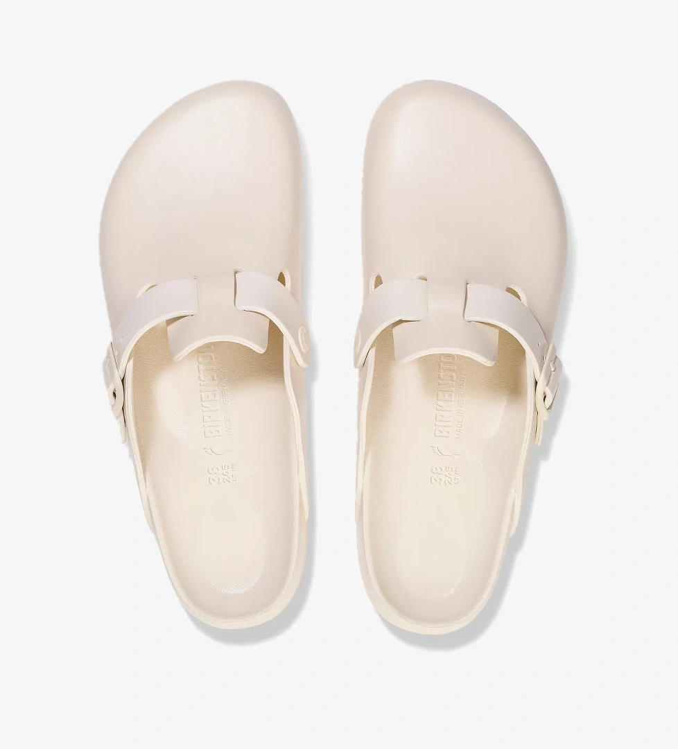 Birkenstock Boston Eva Kadın Krem Terlik - Görsel 1