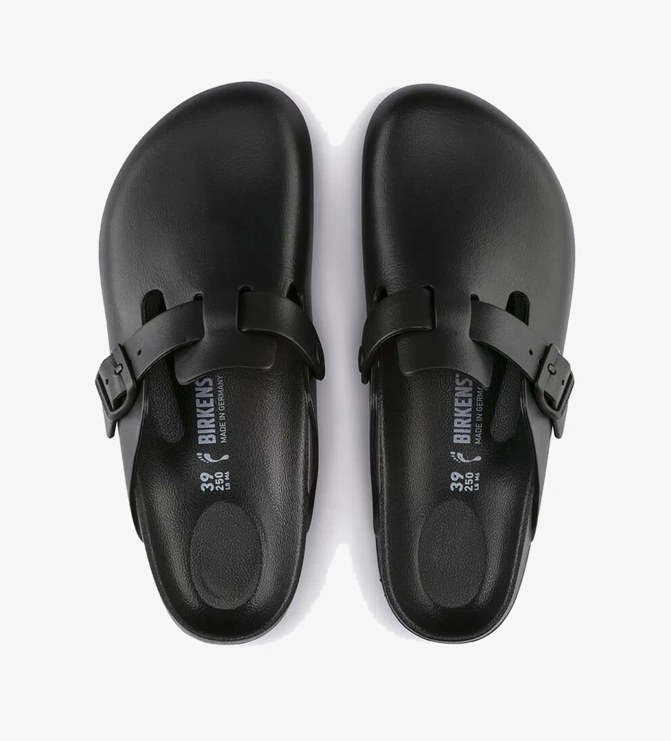 Birkenstock Boston Eva Erkek Siyah Terlik - Görsel 1