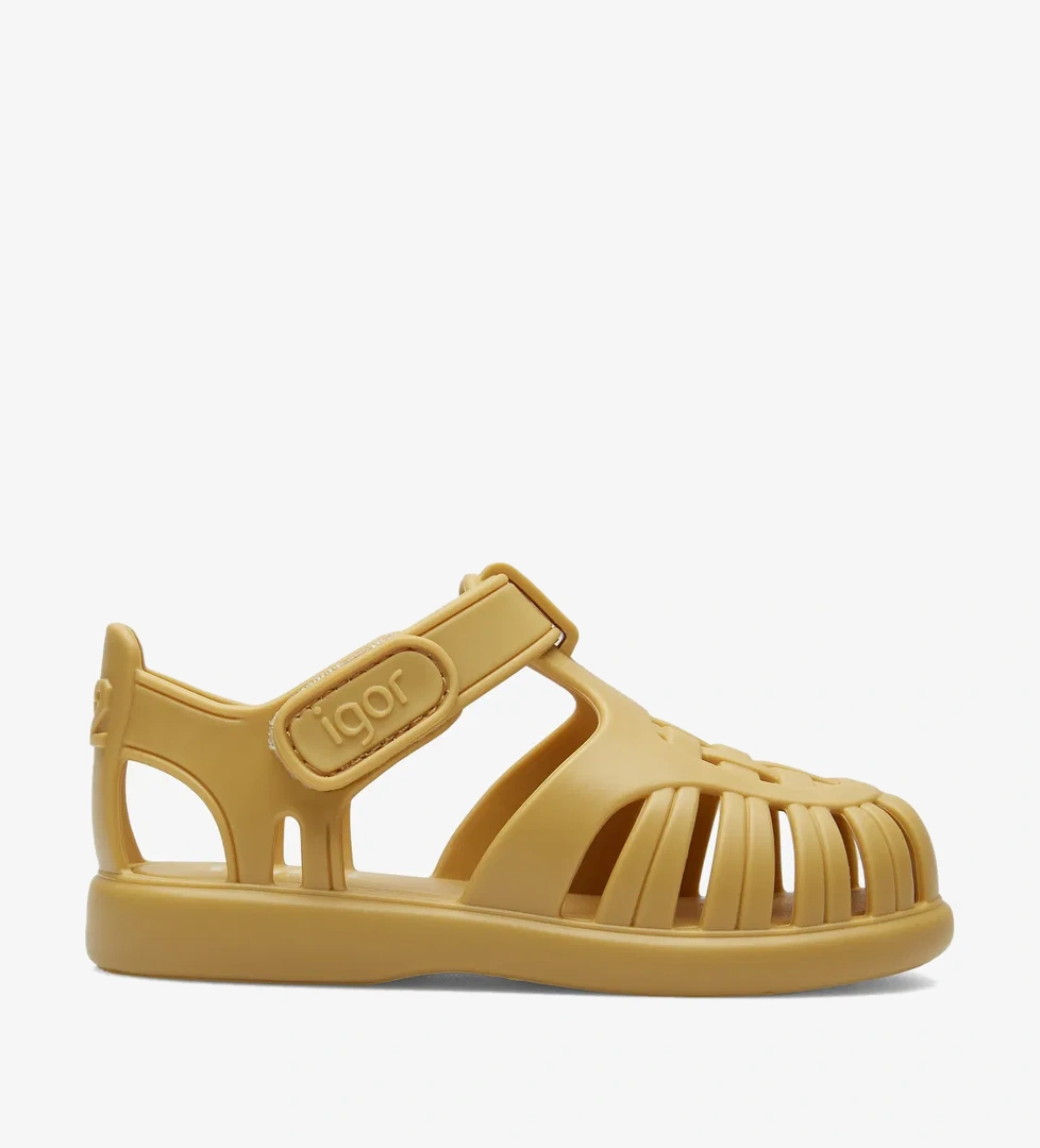 Igor Tobby Solid Bebek Sarı Sandalet - Görsel 1