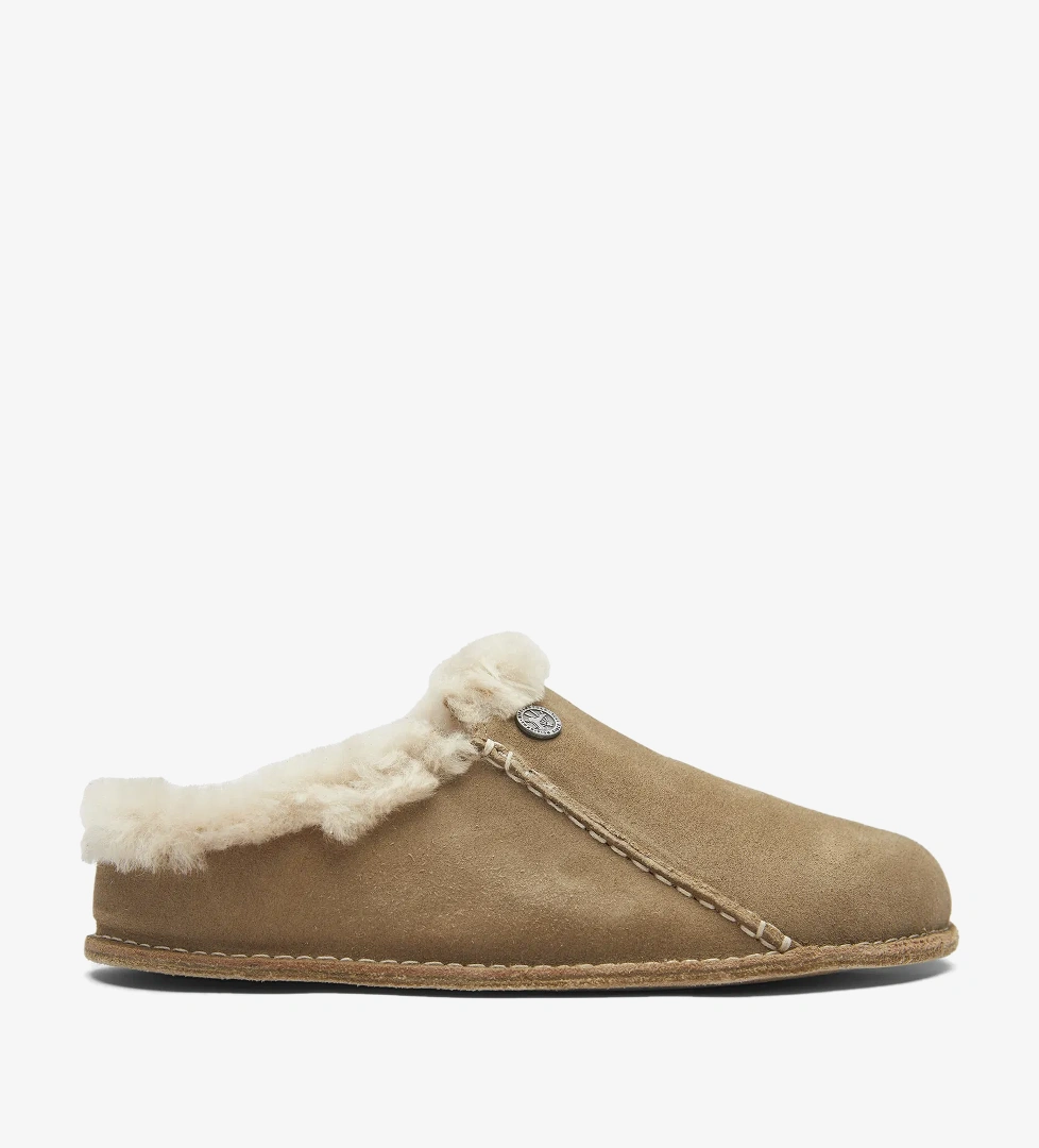 Birkenstock Zermatt Premium Kadın Bej Terlik - Görsel 1