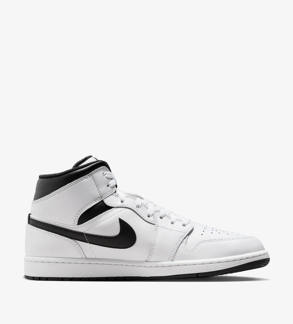 Jordan Air 1 Mid Erkek Beyaz Spor Ayakkabı