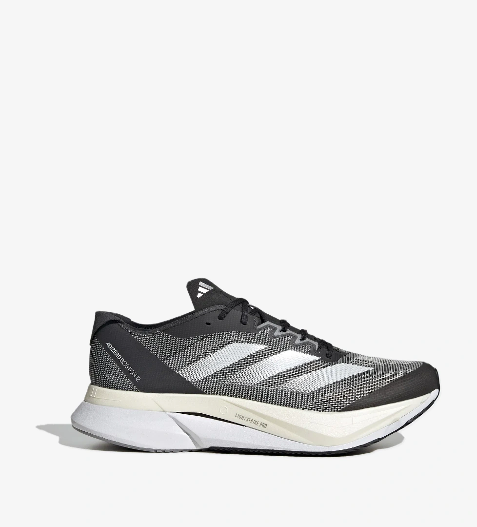 Adidas adidas Adizero Boston 12 Erkek Gri Koşu Ayakkabısı model görseli