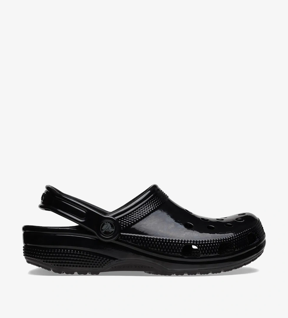 Crocs Classic High Shine Kadın Siyah Terlik - Görsel 1