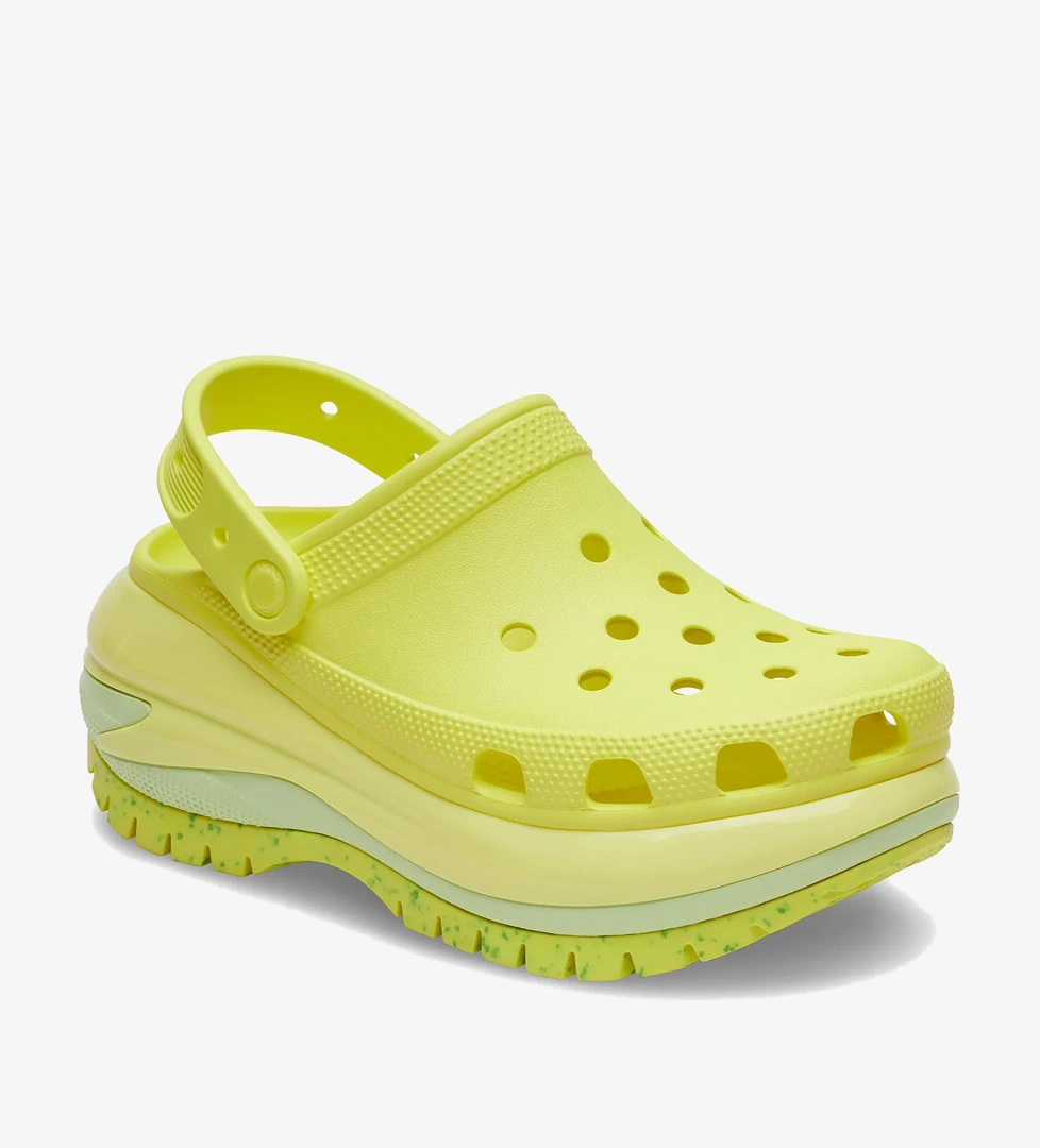 Crocs Classic Mega Crush Kadın Sarı Terlik - Görsel 1