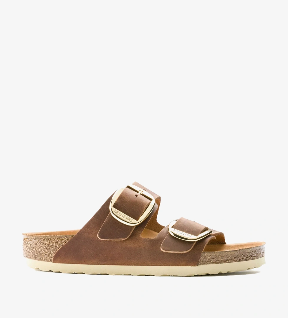 Birkenstock Arizona Big Buckle Fl Kadın Kahverengi Terlik - Görsel 1