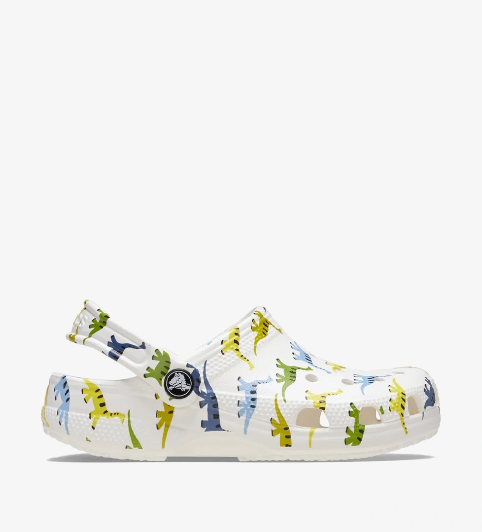 Crocs Classic Character Print K Çocuk Beyaz Terlik