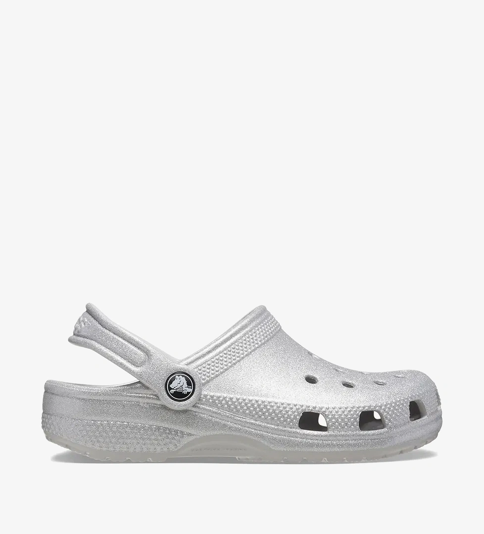 Crocs Classic Glitter K Çocuk Gri Terlik - Görsel 1