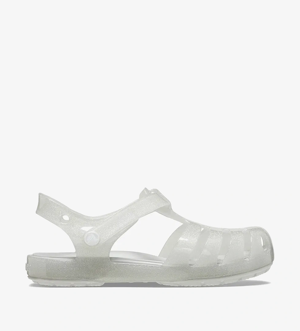 Crocs Isabella Glitter T Bebek Gri Sandalet - Görsel 1
