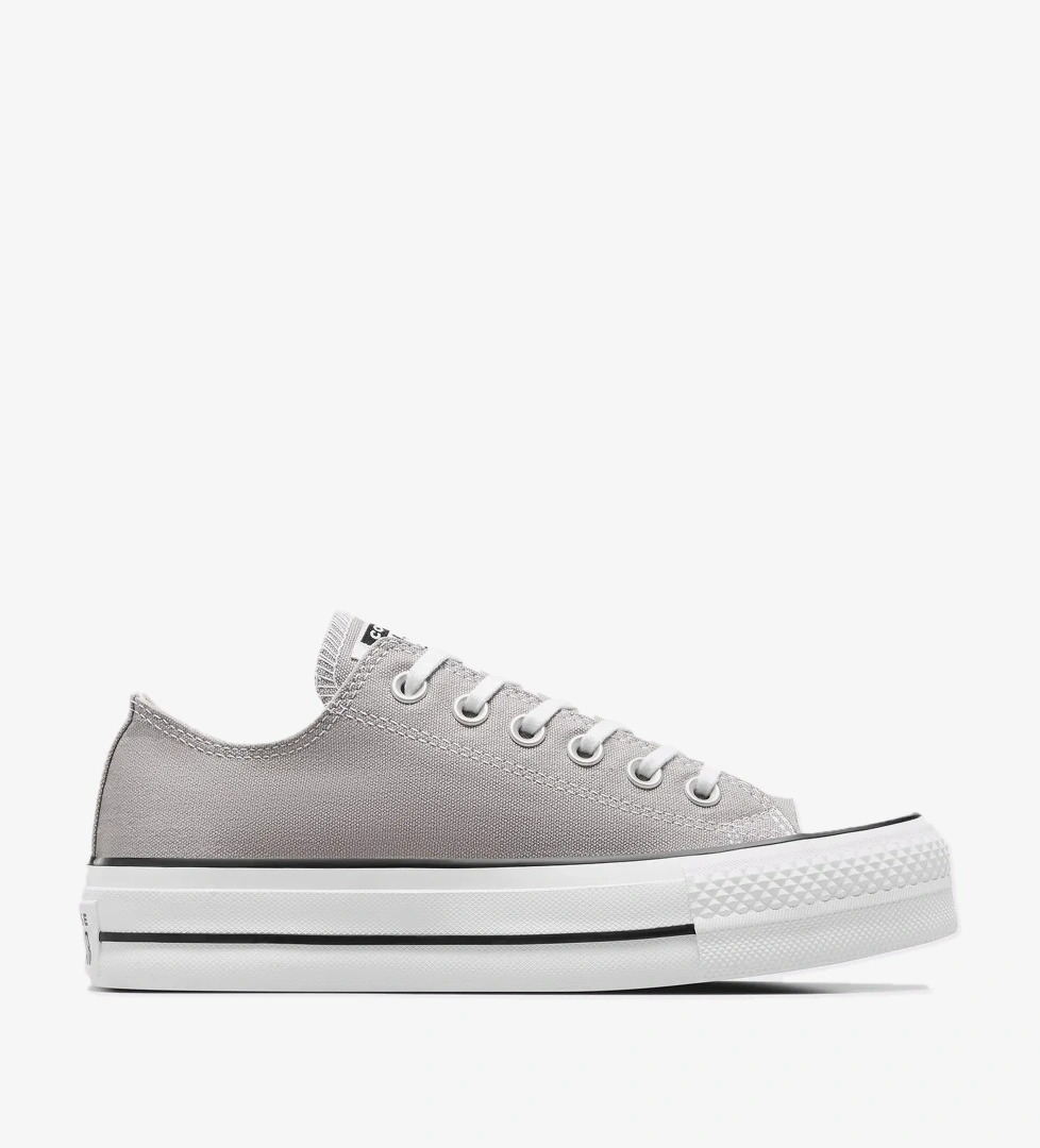 Converse Chuck Taylor All Star Lift Unisex Gri Platform Sneaker - Görsel 1