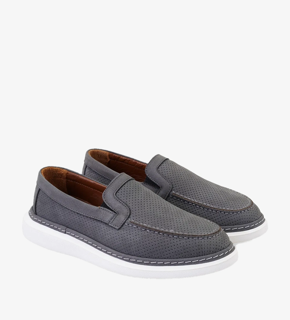 Desa Lucas Kahve Gri Erkek Deri Günlük Ayakkabı model görseli