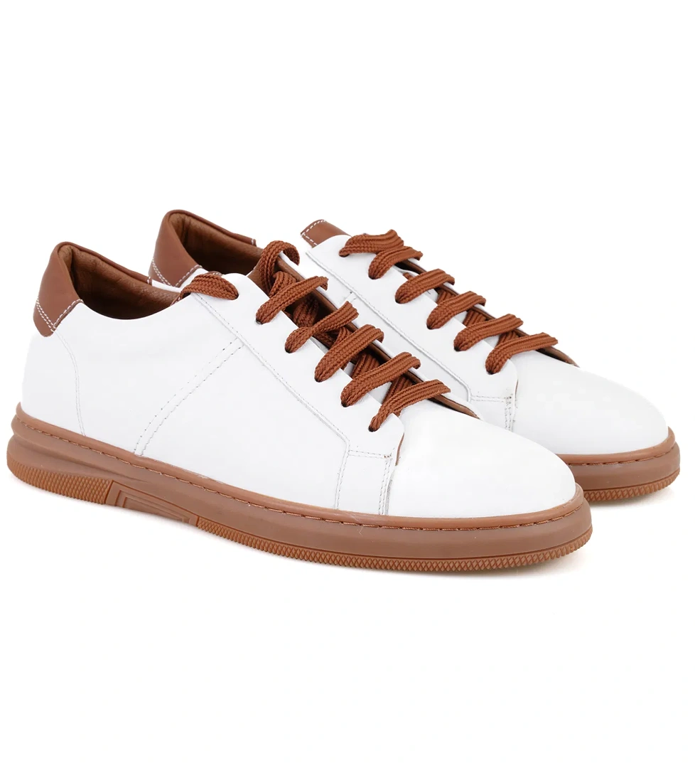 Desa Seth Beyaz Erkek Deri Spor Ayakkabı model görseli