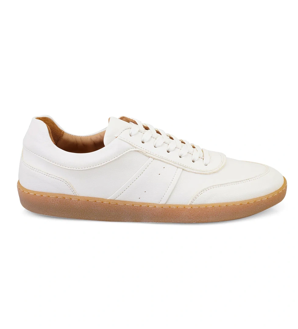 Vicente Beyaz Erkek Deri Spor Ayakkabı - Görsel 1