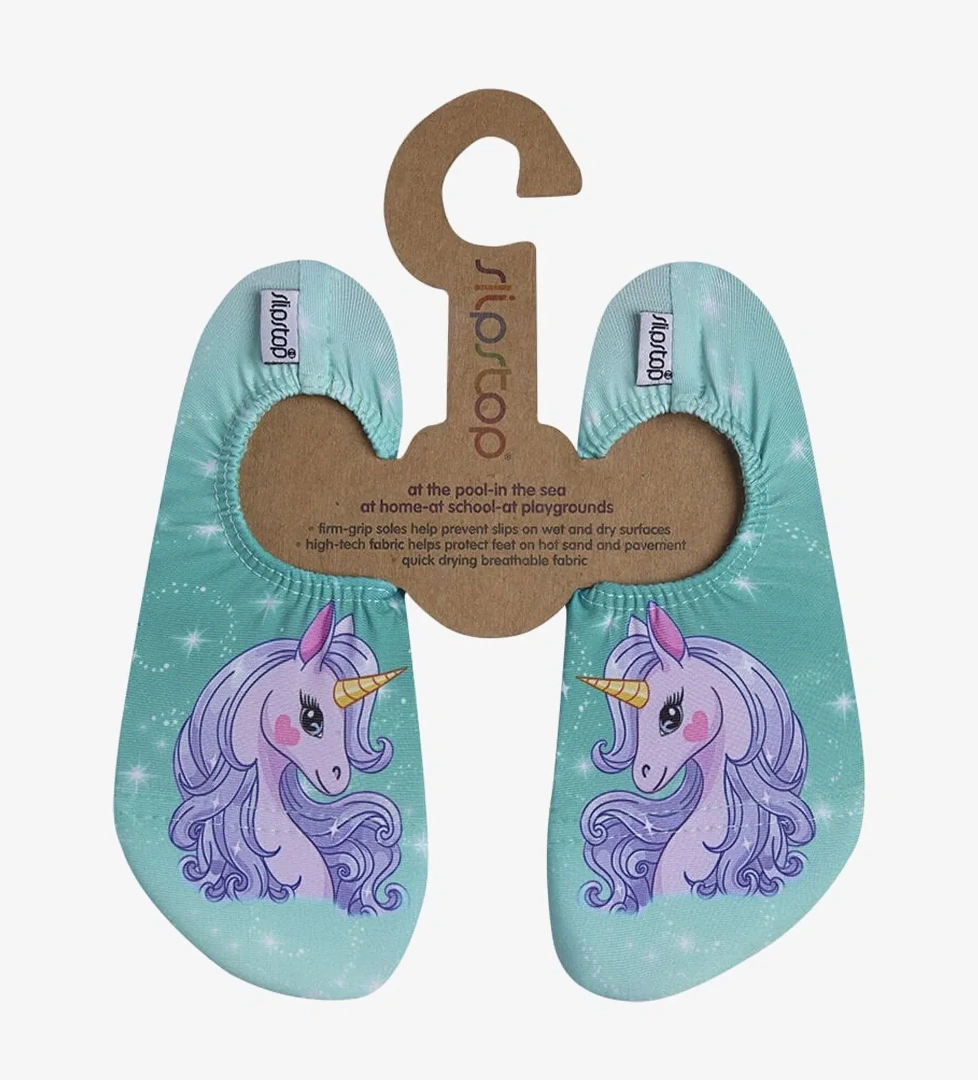 Slipstop Bellissima Çocuk Unicorn Desenli Havuz Ayakkabısı