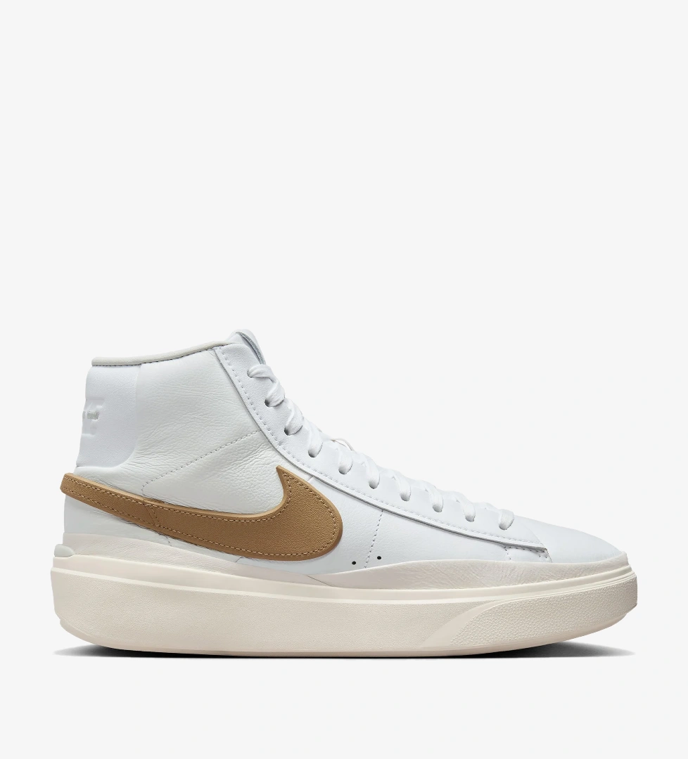 Nike Nike Blazer Phantom Mid Erkek Beyaz Spor Ayakkabı Sneaker | FashFed Beyaz - 1. görsel