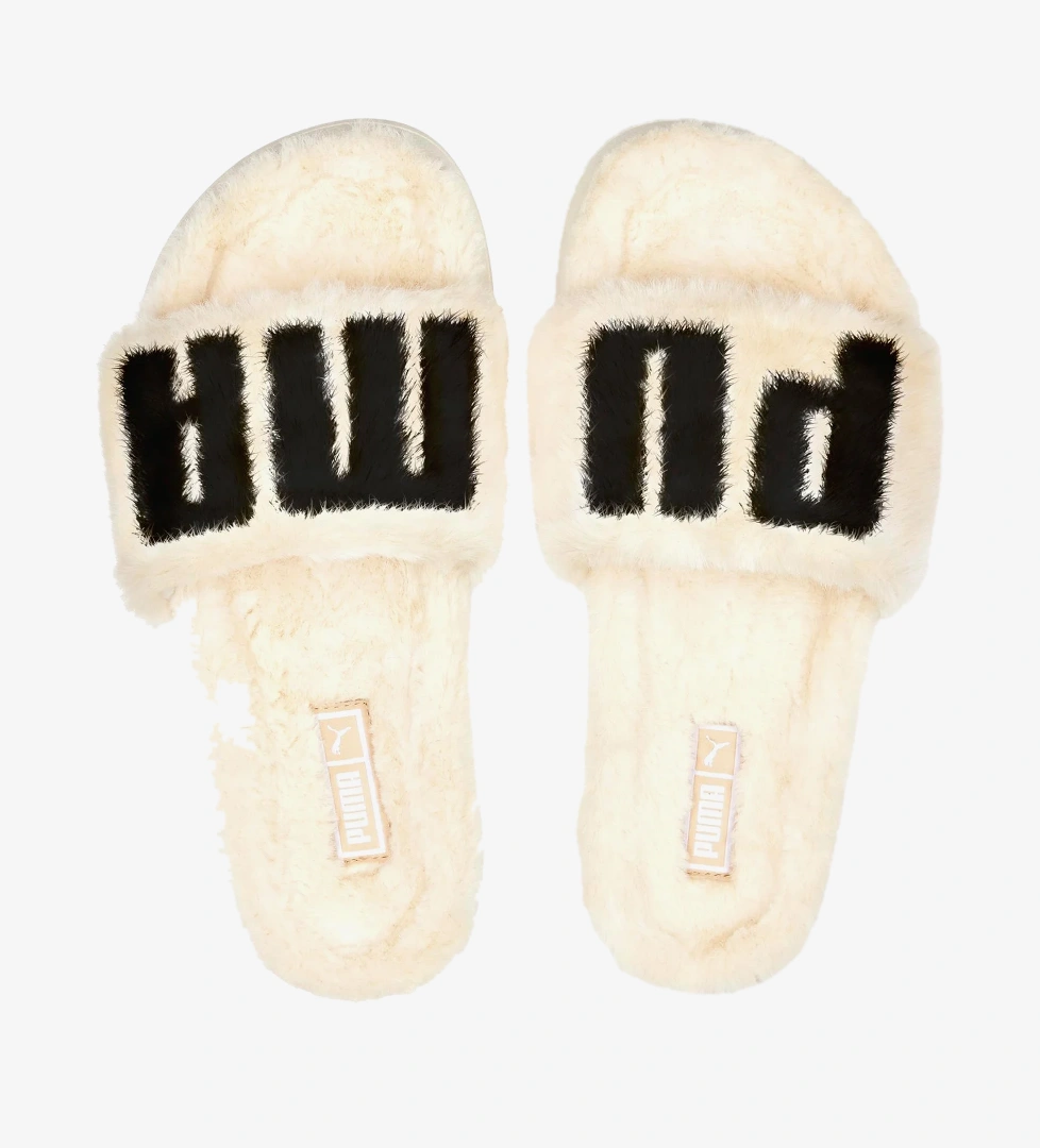 Puma Puma Leadcat 2.0 Fuzz Wns Kadın Bej Terlik Sandalet & Terlik | FashFed Bej - 1. görsel