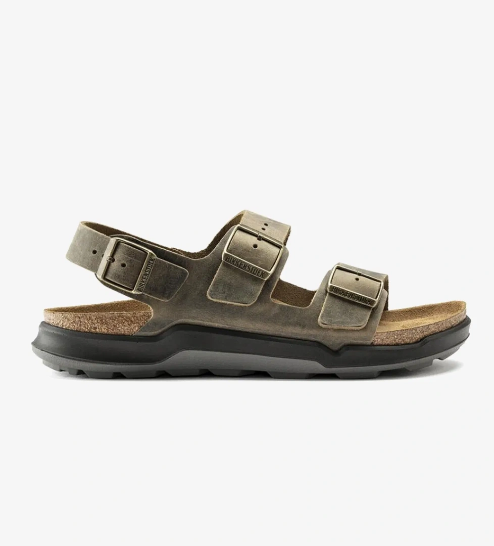Birkenstock Milano Artic Old Erkek Haki Terlik - Görsel 1