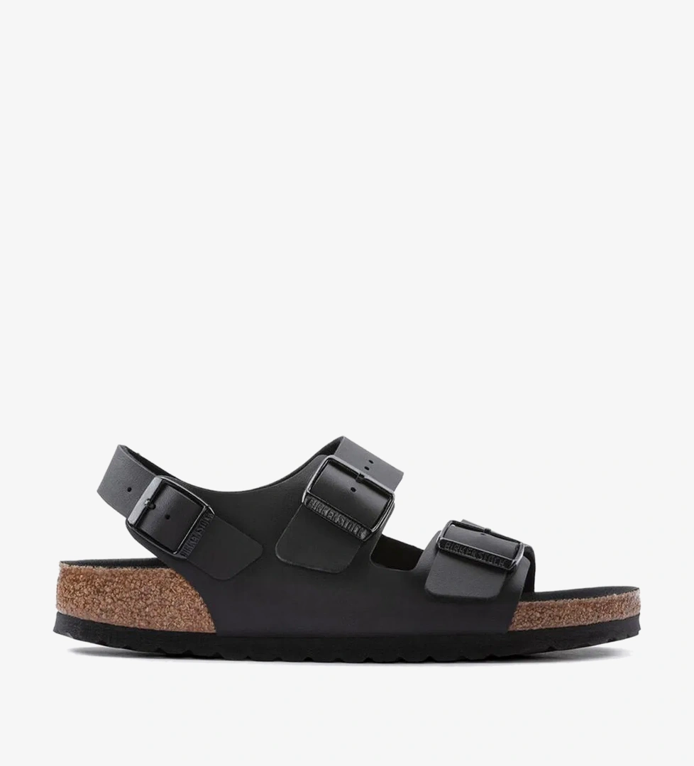 Birkenstock Milano Bf Triples Erkek Siyah Sandalet - Görsel 1