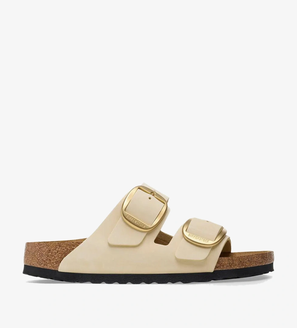 Birkenstock Arizona Big Buckle Nu Kadın Krem Rengi Terlik - Görsel 1