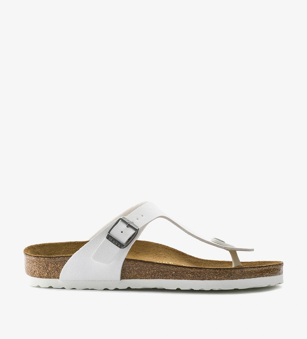 Birkenstock Gizeh Bf Kadın Beyaz Terlik - Görsel 1