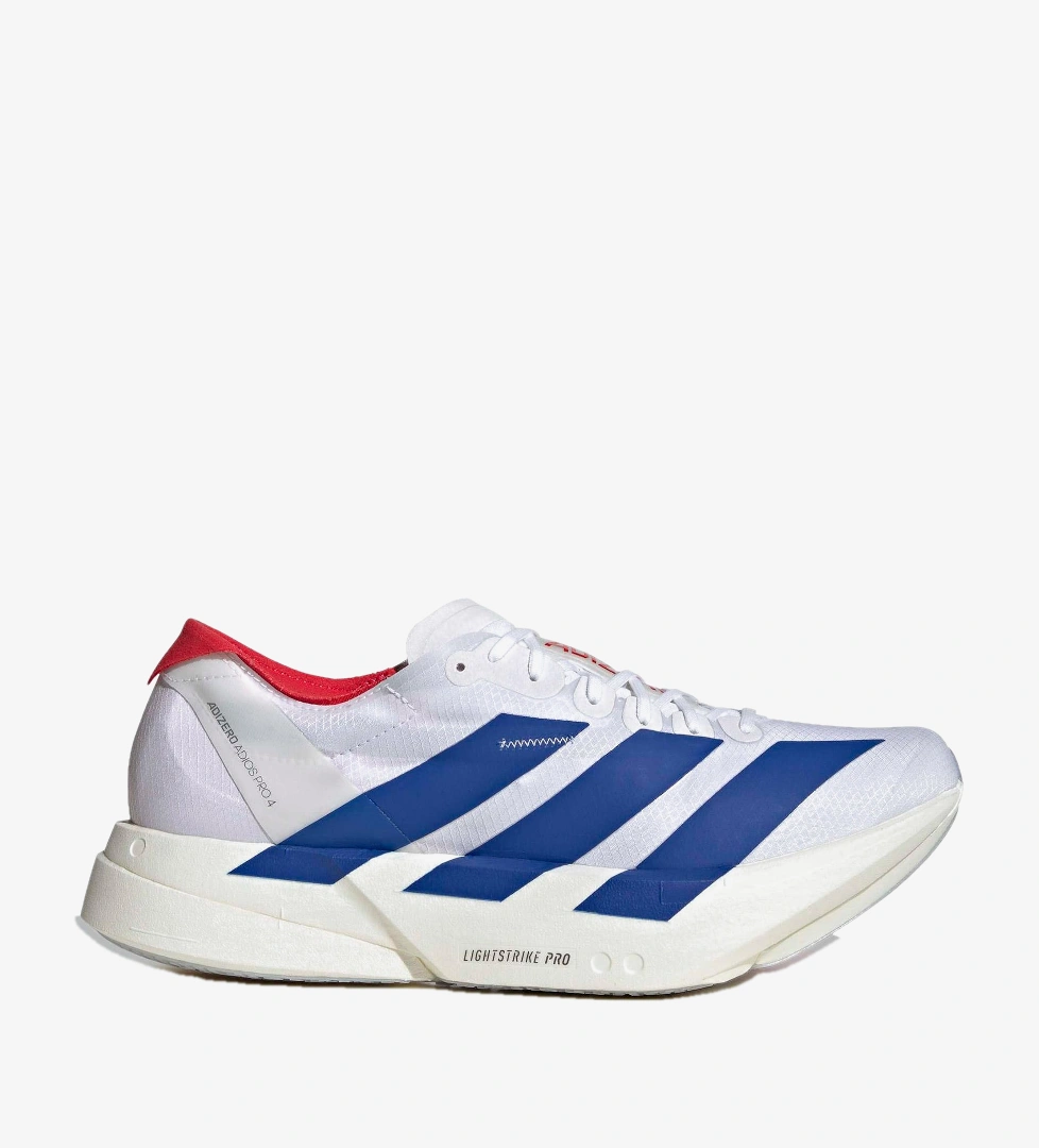 adidas Adizero Adios Pro 4 Erkek Beyaz Koşu Ayakkabısı