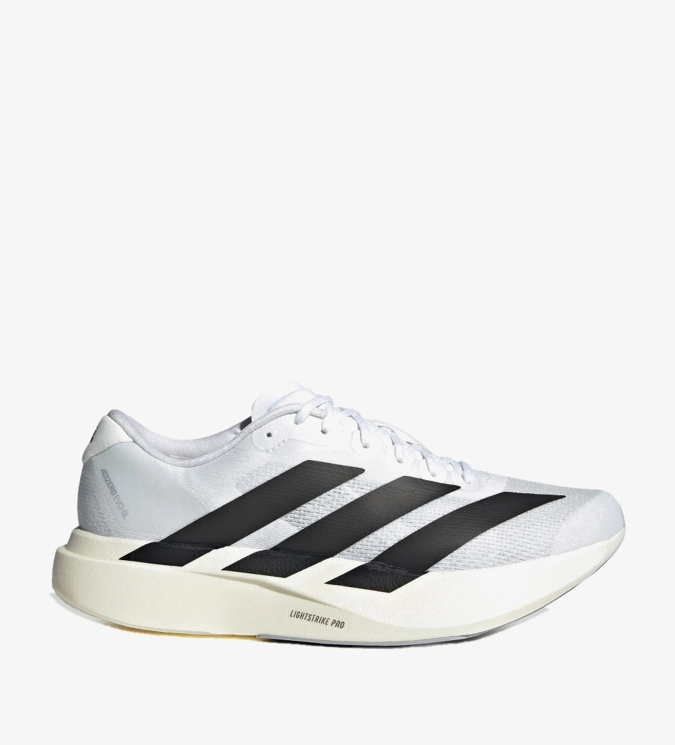 adidas Adizero Evo Sl Erkek Beyaz Koşu Ayakkabısı