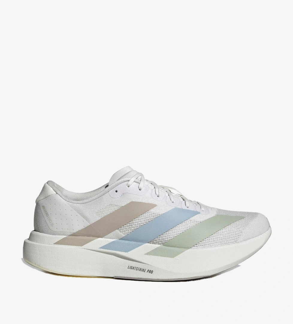 adidas Adizero Evo Sl Erkek Beyaz Koşu Ayakkabısı