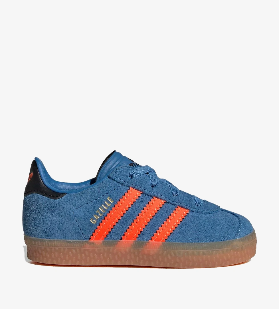 adidas Gazelle Mavi/Turuncu Bebek Spor Ayakkabı