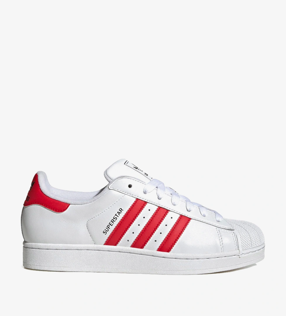 adidas Originals Superstar II Unisex Kırmızı/Beyaz Spor Ayakkabı