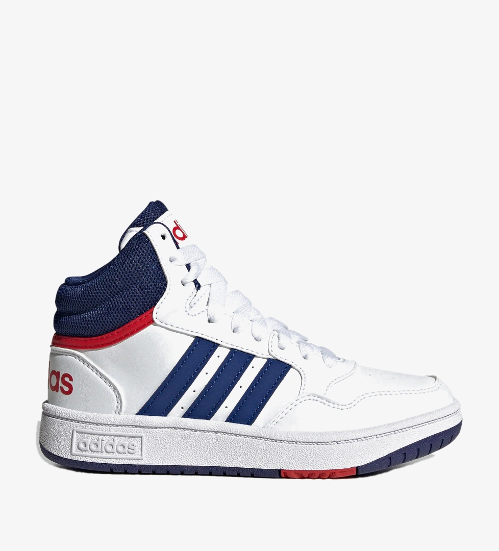adidas Sportswear Hoops 3.0 Mid Çocuk Beyaz Spor Ayakkabı