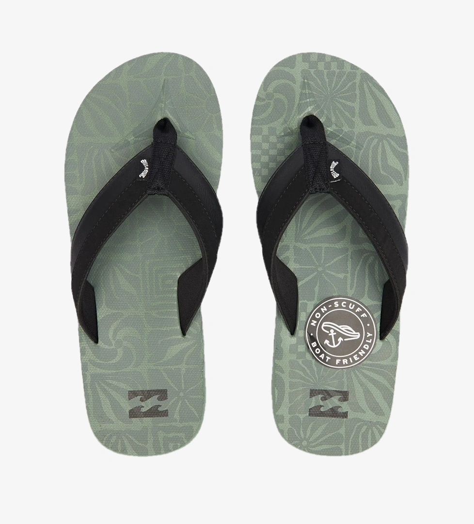 Billabong All Day Impact Print Erkek Yeşil Terlik