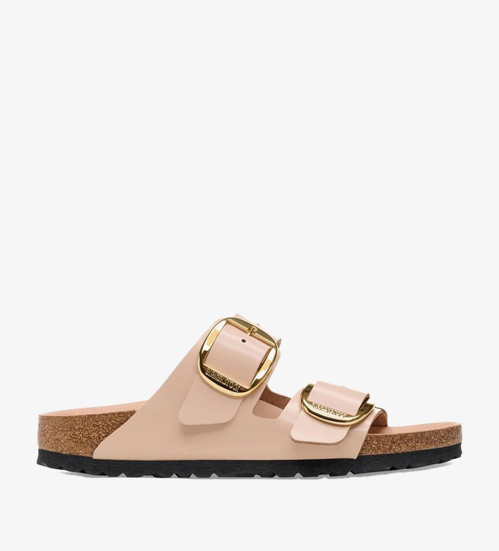 Birkenstock Arizona Big Buckle Nl High Shine Kadın Bej Terlik