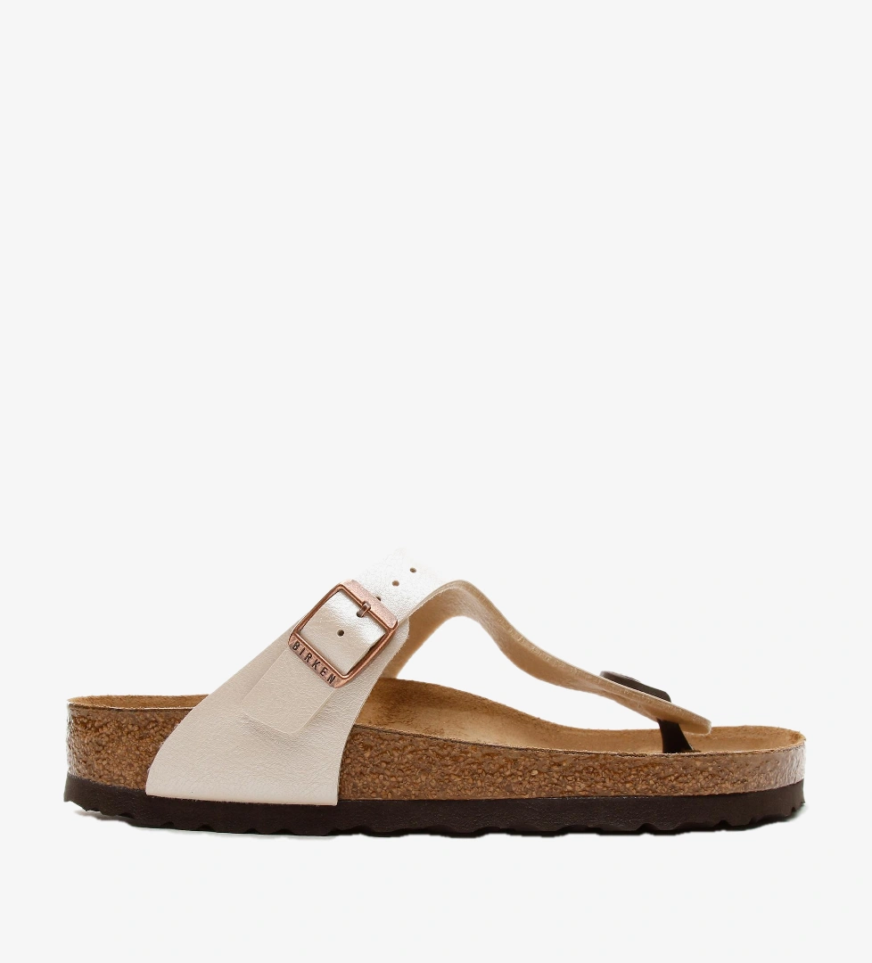 Birkenstock Gizeh Birko-Flor Graceful Kadın Beyaz Sandalet